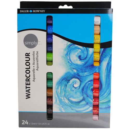 SIMPLY Set von 24 Aquarellen Simply 12 ml