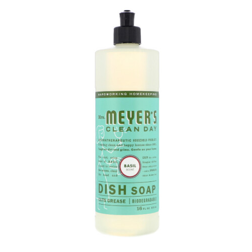 Mrs. Meyers Clean Day, Disk Soap, Basil Scent, 16 fl oz (473 ml)
