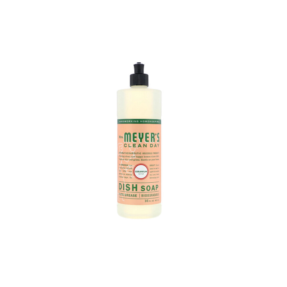 Mrs. Meyers Clean Day, Dish Soap, Geranium Scent, 473ml