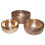 Set of 3 Handmade Brass Singing Bowls, Buddhist practice 1