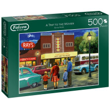 Jumbo Falcon de Luxe - A Trip to The Movies 500 Piece Jigsaw Puzzle