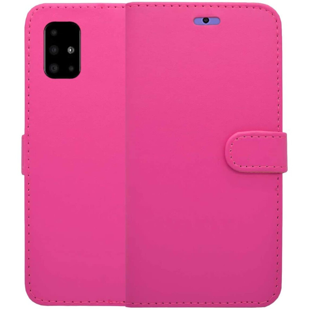 Case For Samsung Galaxy A71 Wallet Flip Pu Leather Pouch Cover Pink