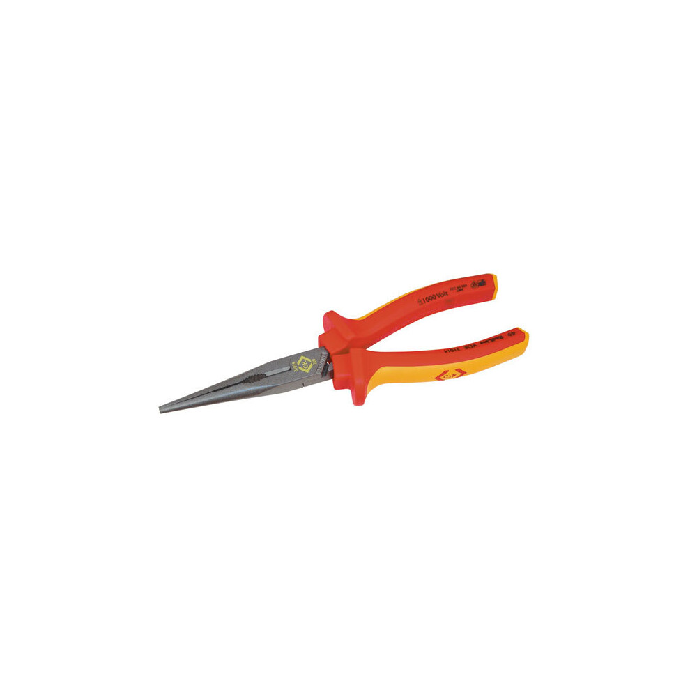CK Tools 431014 RedLine VDE Snipe Nose Pliers 200mm