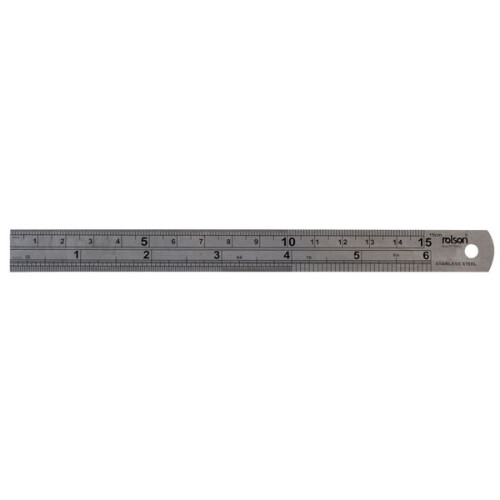 Rolson Rolson 50822 150mm Stainless Steel Ruler