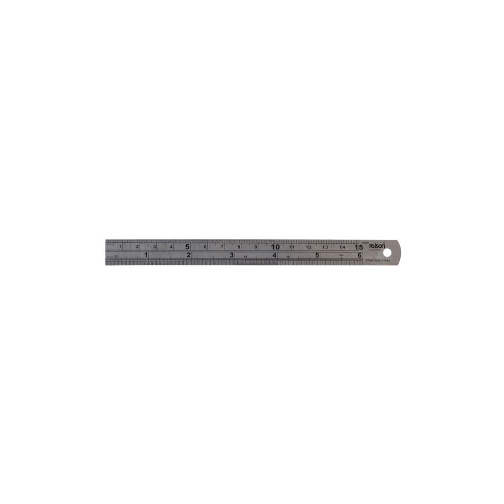 Rolson 50822 150mm Stainless Steel Ruler