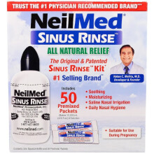 NeilMed, Das Original & Patentierte Nasenspül-Kit, 50 vorgemischte Beutel, 1 Kit