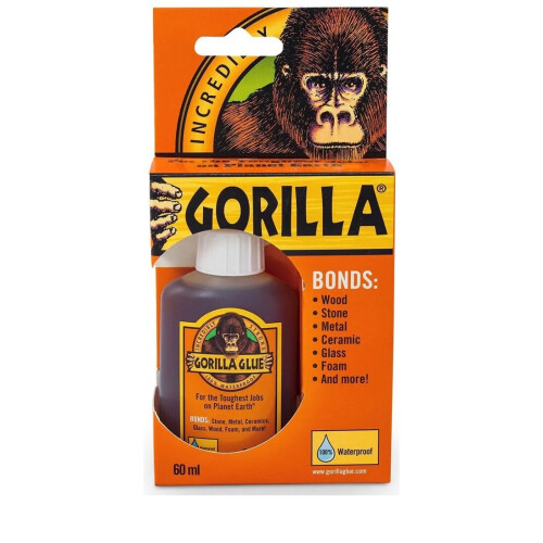 Gorilla Gorilla Glue - 60ml | Fast-Acting Waterproof Superglue 1