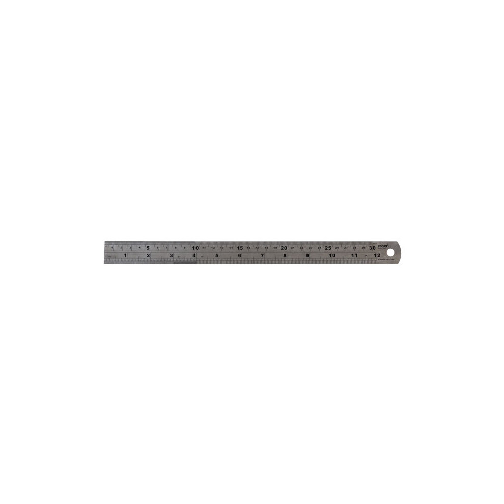 Rolson 50824 300mm Stainless Steel Ruler