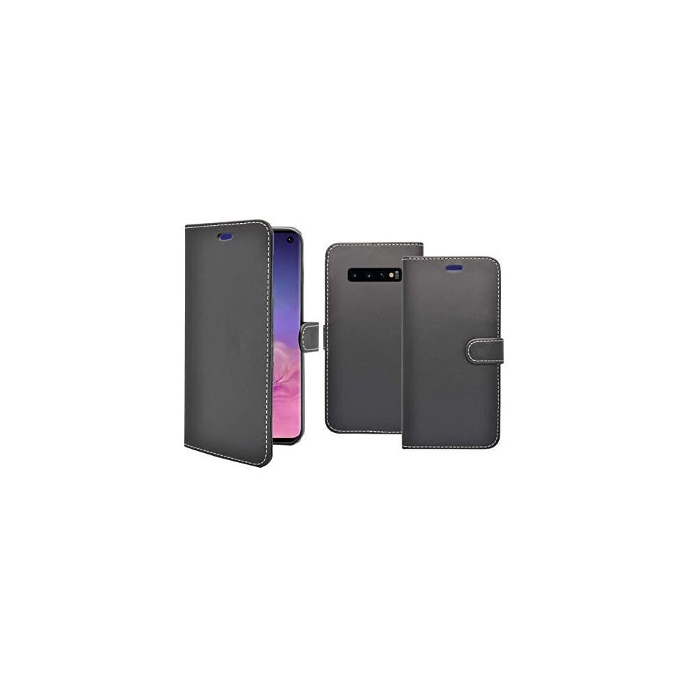 Case For Samsung Galaxy S10 Wallet Flip Pu Leather Phone Cover Black