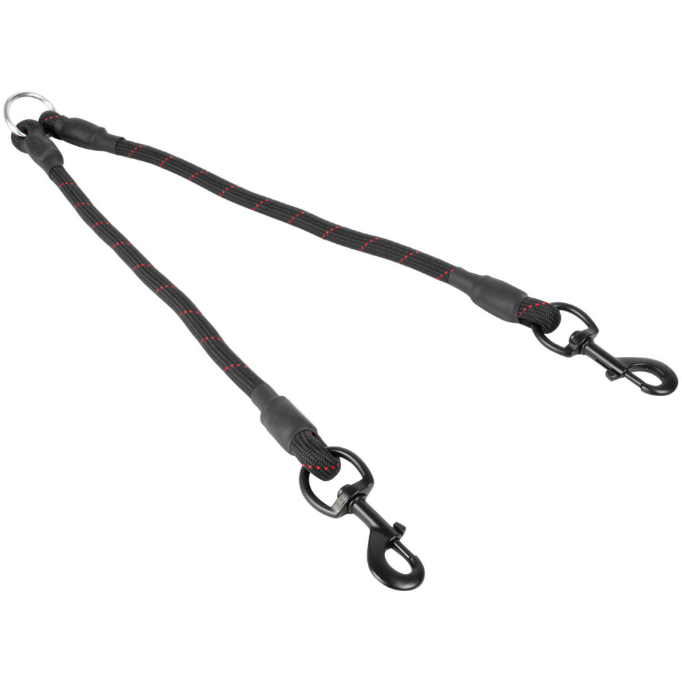 Twin Two Way Dog Lead Double Leash Splitter Attachment Walk 2 Dogs