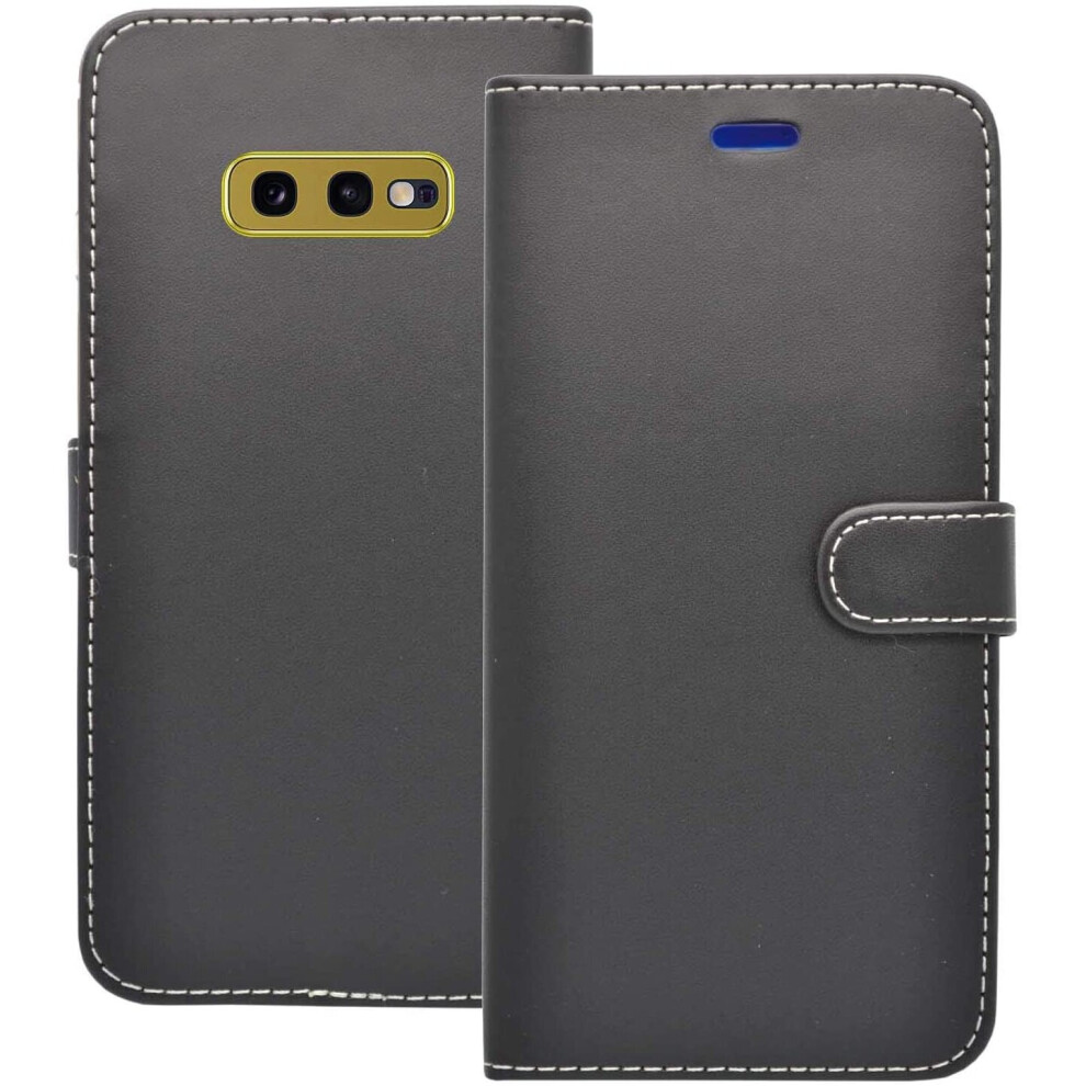 (Black) Case For Samsung Galaxy S10e Wallet Flip Pu Leather Phone Cover Black 7625937088117