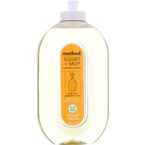 Method Method, Squirt + Mop, Hard Floor Cleaner, Ginger Yuzu, 739ml