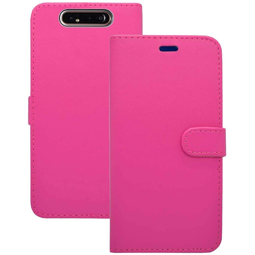 (Pink) Case For Samsung Galaxy A80 Wallet Flip Pu Leather Cover Pink 804050314465