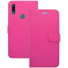 (Pink) Case For Huawei P Smartz Wallet Flip PU Pouch Phone Cover