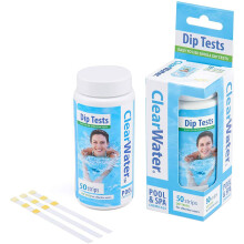 Clearwater CH0043 50 Dip Test Strips for Swimming Pool and Spa Treatment