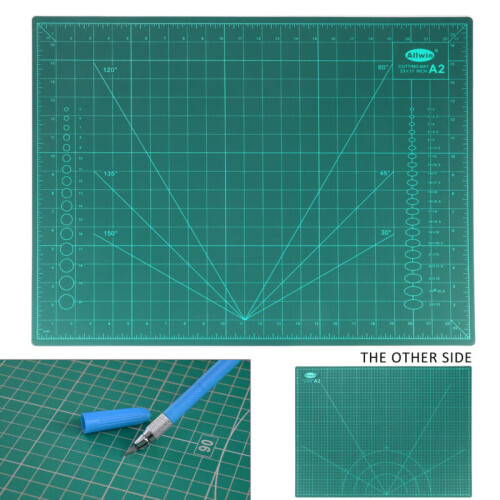 A2 Cutting Mat Self Healing Non Slip Craft Quilting Printed Grid Lines Board