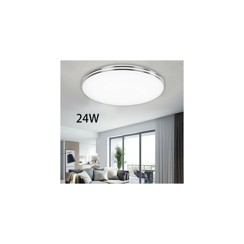 24W LED Ceiling Light Round Flush Mount Ceiling Downlight  Fashion Easy UK