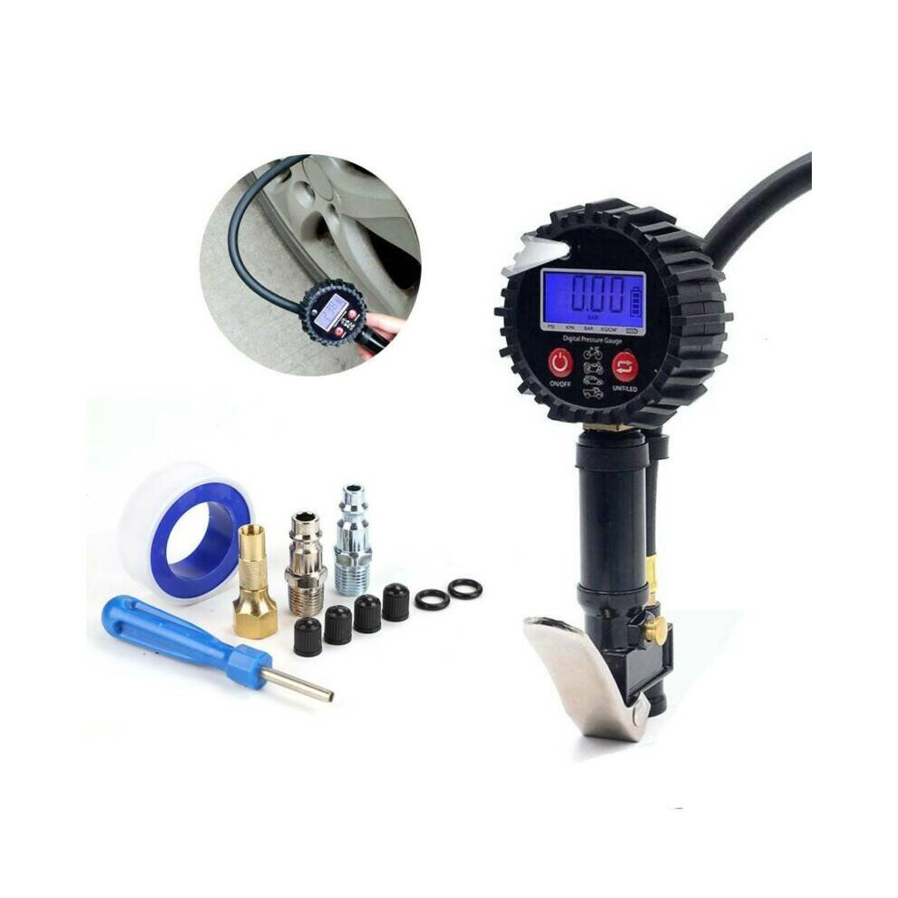 200Psi Air Compressor Tyre Auto Portable Digital Inflator Pump Guage Car Truck 714131852369
