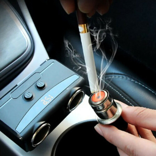 2 Way DC 12V Car Cigarette Lighter Adapter Socket Charger Splitter 2