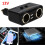 2 Way DC 12V Car Cigarette Lighter Adapter Socket Charger Splitter 1