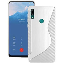 (Clear) Case For Huawei P Smartz Black S-Line Silicone Gel Phone Cover