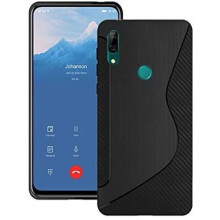 (Black) Case For Huawei P Smartz Black S-Line Silicone Gel Phone Cover