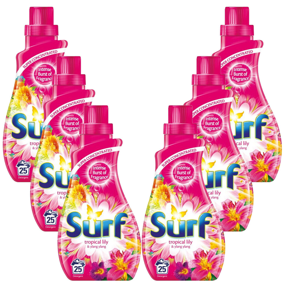 (Tropical Lily) 6pk Surf Liquid Detergent - 875ml