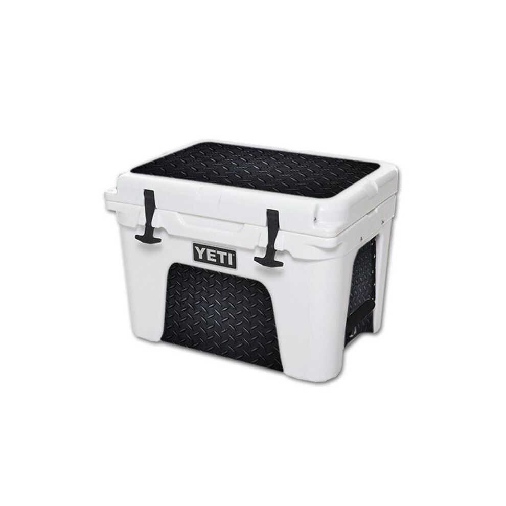 MightySkins YETUND35-Blk Diamond Plt Skin for 35 qt. Yeti Tundra Cooler, Black Diamond Plate