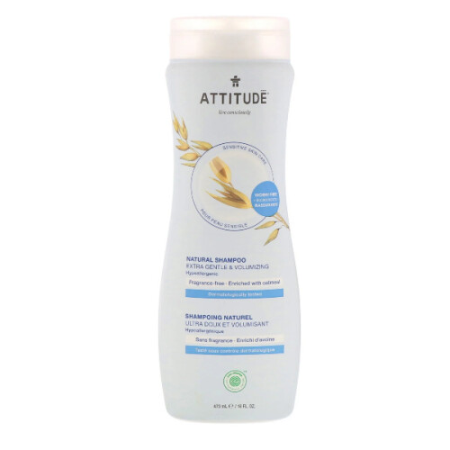 Shampooing Sensible à l'Avoine Naturelle, Volume et Brillance, Non Parfumé