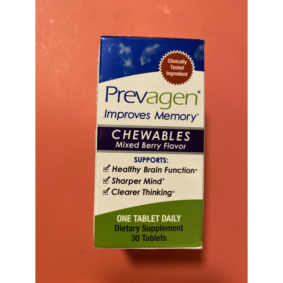 Prevagen Improves Memory Chewables Mixed Berry Flavor 30 Tabs