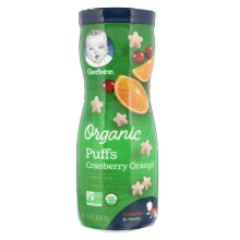 Gerber, Organic Puffs, 8 + Months, Cranberry Orange, 42g