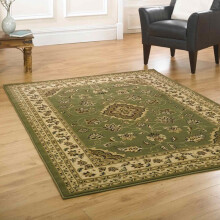 (160x230cm) Classic Oriental Sincerity Soft Sherborne Traditional Rugs in Green