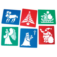 Major Brushes Christmas Stencils Set of 6
