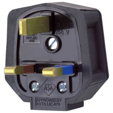 MK PF133BLK Duraplug 13A Fused Black