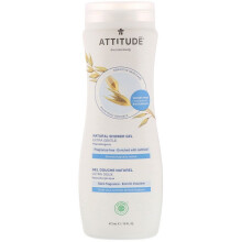 ATTITUDE, Oatmeal Gevoelige Natuur, Douchegeel, Extra Zacht, Ongeurend, 16 fl oz (473 ml)