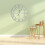 White 60cm Giant Roman Numerals Wall Clock 6