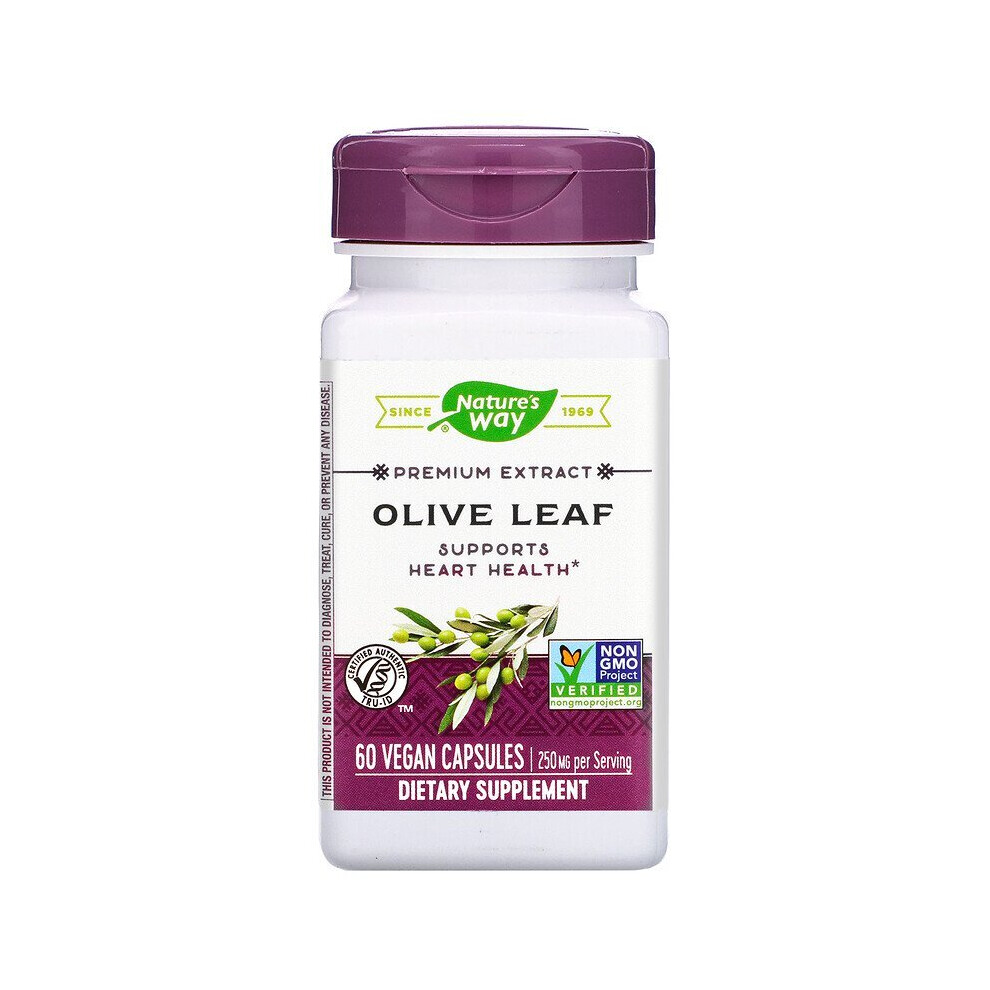 Nature's Way , Premium Extract, Olive Leaf, 250 Mg, 60 Vegan Capsules