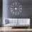 White 60cm Giant Roman Numerals Wall Clock 5