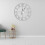 White 60cm Giant Roman Numerals Wall Clock 3