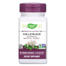 Nature's Way, Valerian, 90 veganska kapslar