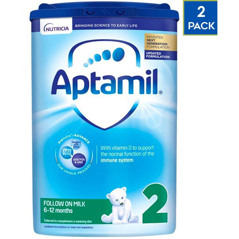 2 x Aptamil Follow on Milk Powder 800g