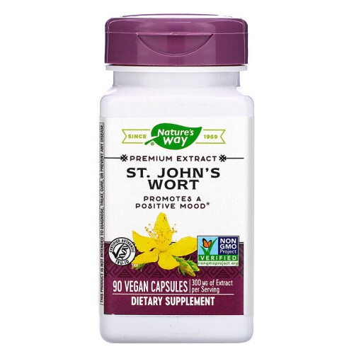 Nature's Way, St. John's Wort, 90 Wegetariańskich Kapsułek
