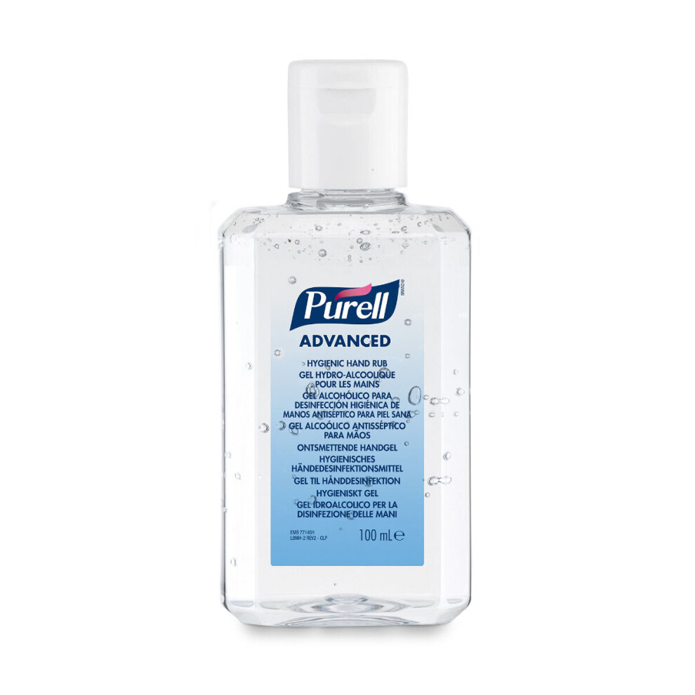 PURELL® Advanced Hygienic Hand Rub Sanitiser 100mL Flip Top Bottle