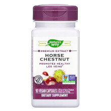 Nature's Way, Castanha de Cavalo, Extrato Padronizado, 90 Cápsulas Vegetais