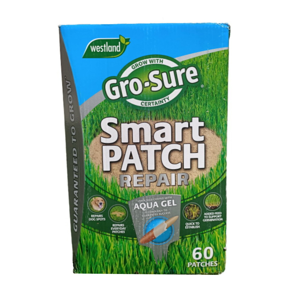 Westland Gro-Sure Smart Patch Repair Aqua Gel Coated Lawn Seeds - 4.8kg 60 patch