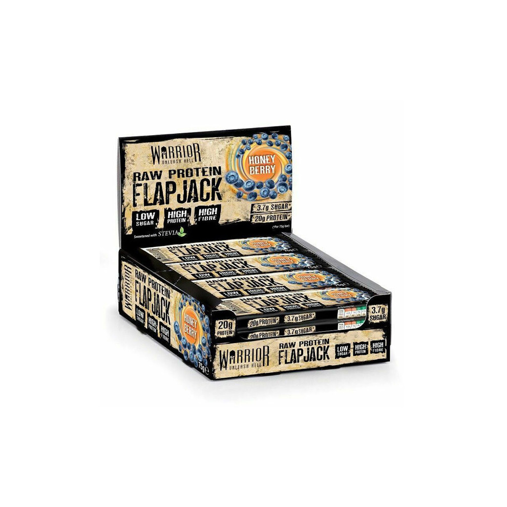 Warrior Nutrition White ( Chocolate Cranberry) Warrior Raw Protein Flapjack 12X75g
