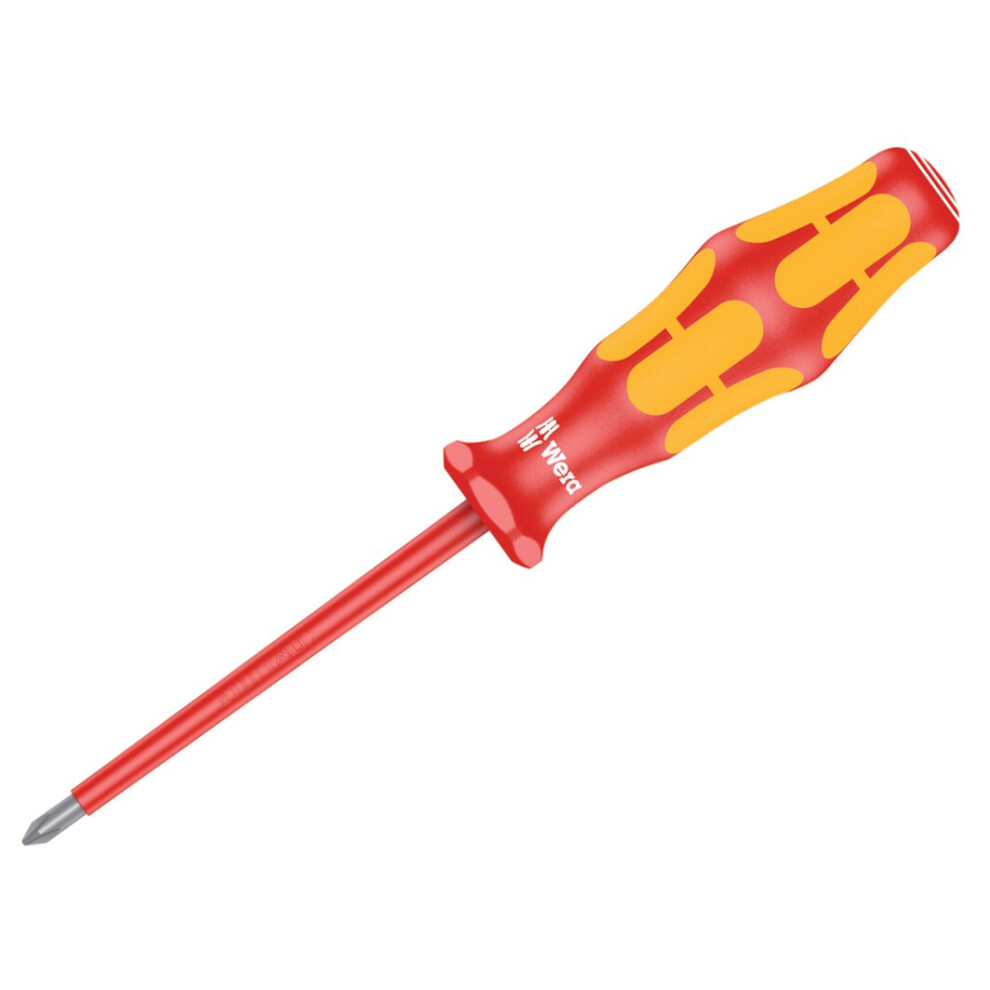 Wera Kraftform Plus 162i VDE Insulated Screwdriver Phillips Tip PH2x100mm