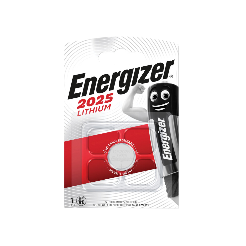 Energizer CR2025 Coin Lithium Battery Single ENGCR2025