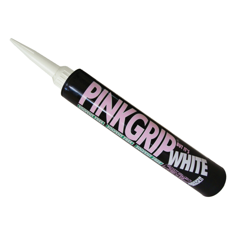 Everbuild Pinkgrip Solvent Free White 380ml EVBWHITEGRIP