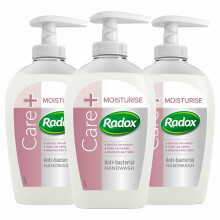 Radox Hand Wash, Care+Moisturise, 3 Packs of 250ml